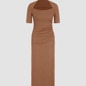 Square Neck Midi Dress